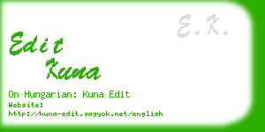 edit kuna business card